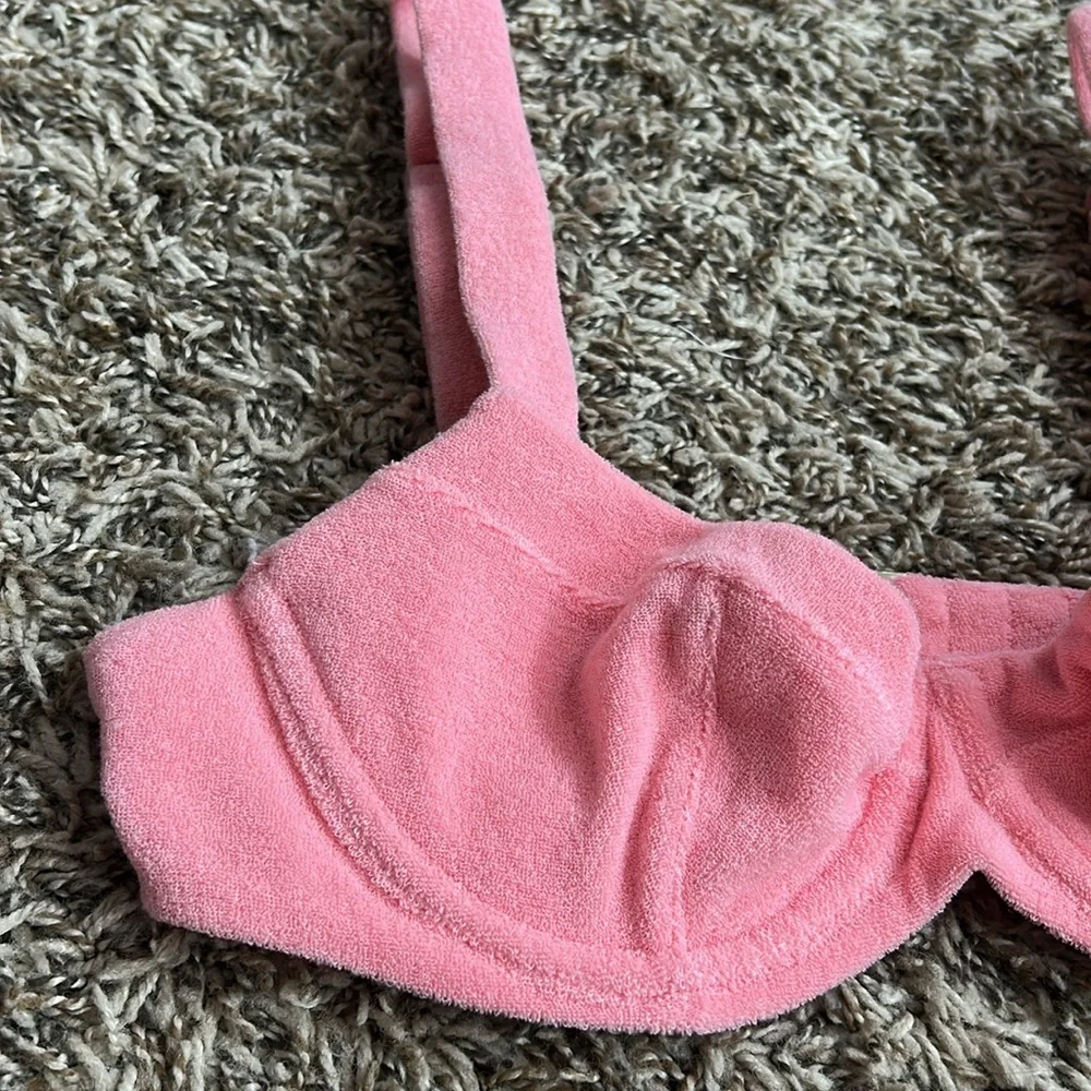 Victorias Secret 34B Pink Essential Wicked Push Up Bikini Top